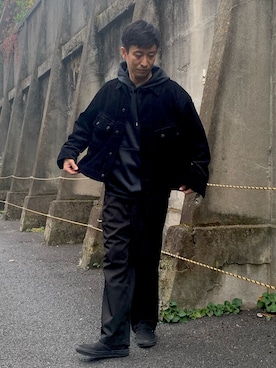 「ワントーンコーデ」｜「アイテム（その他アウター）」を使った、aceshop_snapさん（メンズ・174cm）の秋コーディネート