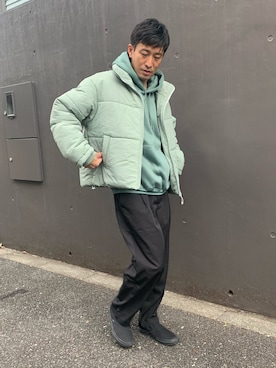 「冬アウター」｜「アイテム（その他アウター）」を使った、aceshop_snapさん（メンズ・174cm）の冬コーディネート