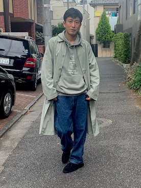 「アイテム（スリッポン）」を使った、aceshop_snapさん（メンズ・174cm）の冬コーディネート