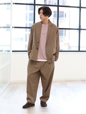 「アイテム（テーラードジャケット）」を使った、aceshop_snapさん（メンズ・181cm）の秋コーディネート