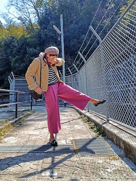 「Abercrombie&Fitch（アバークロンビーアンドフィッチ）のアイテム（デニムジャケット）」を使った、　tomato 🍅さん（レディース・167cm）の春コーディネート
