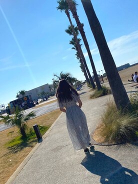 「GRL（グレイル）のアイテム（ワンピース、ホワイト系）」を使った、Kanakoさん（レディース・158cm）の冬コーディネート