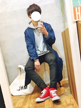 「iFace（アイフェイス）のアイテム」を使った、gakuさん（メンズ・173cm）の冬コーディネート
