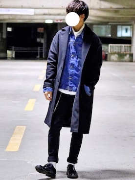 「STUDIOUS（ステュディオス）のアイテム（財布/小物）」を使った、gakuさん（メンズ・173cm）の冬コーディネート