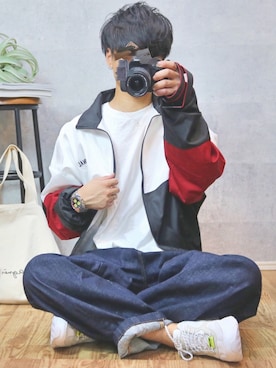 「rehacer（レアセル）のアイテム」を使った、gakuさん（メンズ・173cm）の秋コーディネート