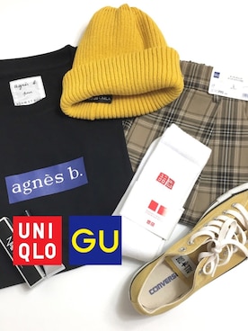 「タータンチェック」｜「アイテム（ニットキャップ/ビーニー）」を使った、gakuさん（メンズ・173cm）の秋コーディネート