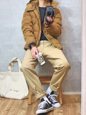 「Steven Alan（スティーブンアラン）のアイテム（レッグウェア）」を使った、gakuさん（メンズ・173cm）の秋コーディネート