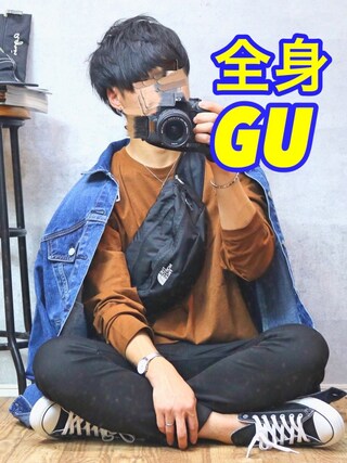 gaku使用（GU）的時尚穿搭