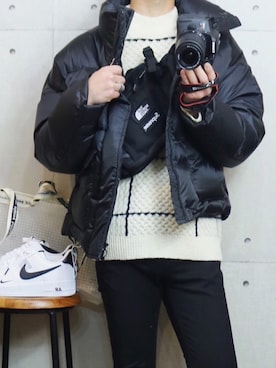 「LIDNM（リドム）のアイテム（ダウンジャケット/コート）」を使った、gakuさん（メンズ・173cm）の冬コーディネート