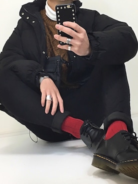 「ISOOK（アイスー）のアイテム（PC・スマホグッズ/家電）」を使った、gakuさん（メンズ・173cm）の冬コーディネート