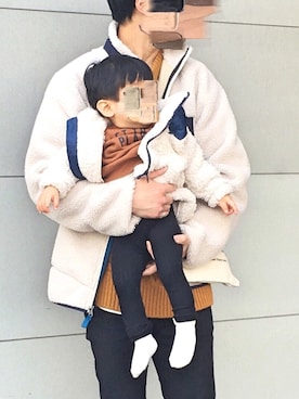 「BRANSHES（ブランシェス）のアイテム（ジャケット/アウター）」を使った、gakuさん（メンズ・173cm）の冬コーディネート