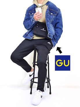 「KANGOL（カンゴール）のアイテム（バッグ）」を使った、gakuさん（メンズ・173cm）の冬コーディネート