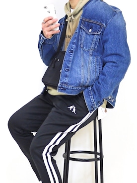 「KANGOL（カンゴール）のアイテム（バッグ）」を使った、gakuさん（メンズ・173cm）の冬コーディネート