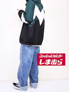 「しまむら（シマムラ）のアイテム（ブルゾン）」を使った、gakuさん（メンズ・173cm）の冬コーディネート