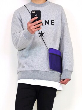 「CLANE（クラネ）のアイテム（スウェット）」を使った、gakuさん（メンズ・173cm）の春コーディネート