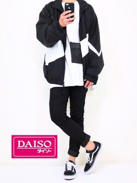 「DAISO（DAISO）のアイテム」を使った、gakuさん（メンズ・173cm）の春コーディネート