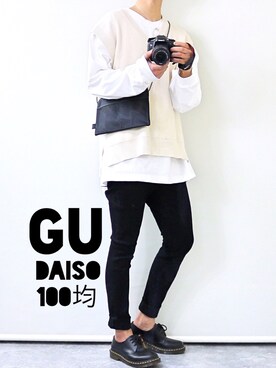 「DAISO（DAISO）のアイテム」を使った、gakuさん（メンズ・173cm）の春コーディネート