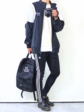 「SAGLiFE（サグライフ）のアイテム（ブルゾン）」を使った、gakuさん（メンズ・173cm）の春コーディネート