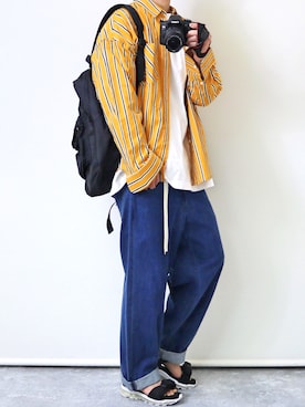 「FitUs（フィットアース）のアイテム」を使った、gakuさん（メンズ・173cm）の春コーディネート