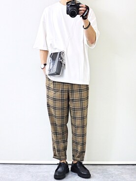 「agnes b.（アニエスベー）のアイテム（財布/小物）」を使った、gakuさん（メンズ・173cm）の春コーディネート