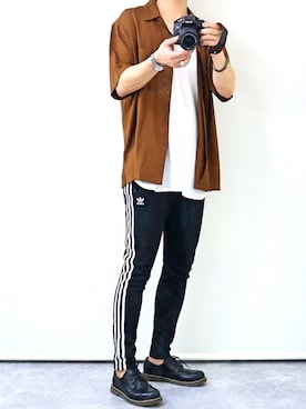 「SPINNS（スピンズ）のアイテム（ブーツ）」を使った、gakuさん（メンズ・173cm）の夏コーディネート