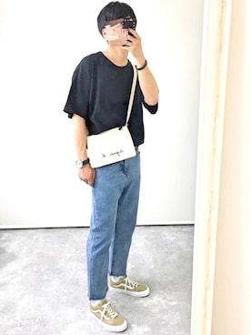 「FOSSIL（フォッシル）のアイテム」を使った、gakuさん（メンズ・173cm）の夏コーディネート