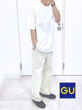 「Daniel Wellington（ダニエルウェリントン）の販売終了クラシックペティット アッシュフィールド32mm（アナログ腕時計）」を使った、gakuさん（メンズ・173cm）の夏コーディネート