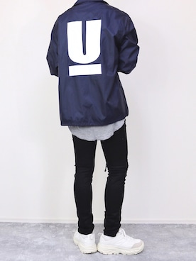 「UNDERCOVER（アンダーカバー）のアイテム（ジャケット/アウター）」を使った、gakuさん（メンズ・173cm）の秋コーディネート