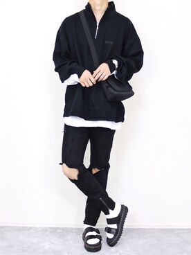 「アイテム（メッセンジャーバッグ）」を使った、gakuさん（メンズ・173cm）の秋コーディネート