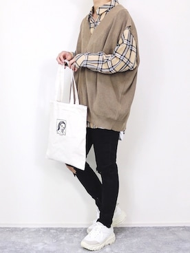 「Steven Alan（スティーブンアラン）のアイテム（レッグウェア）」を使った、gakuさん（メンズ・173cm）の秋コーディネート