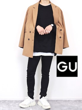 「LIDNM（リドム）のアイテム（パンツ）」を使った、gakuさん（メンズ・173cm）の秋コーディネート