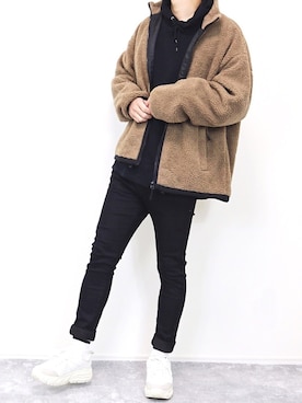 「LIDNM（リドム）のアイテム（パンツ）」を使った、gakuさん（メンズ・173cm）の秋コーディネート