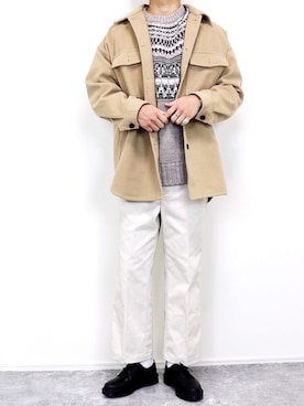 「Dr. Martens（ドクターマーチン）のアイテム（その他シューズ）」を使った、gakuさん（メンズ・173cm）の冬コーディネート