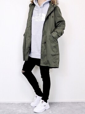 モッズコートを使った 韓国ブランド のメンズ人気ファッションコーディネート Wear