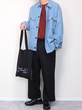 「RAGEBLUE（レイジブルー）のアイテム（ブルゾン）」を使った、gakuさん（メンズ・173cm）の春コーディネート