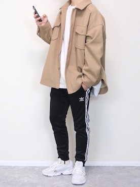 「PUBLUX（パブリュクス）のアイテム（ブルゾン）」を使った、gakuさん（メンズ・173cm）の春コーディネート