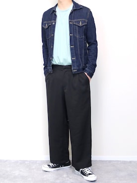 「EDIFICE（エディフィス）のアイテム」を使った、gakuさん（メンズ・173cm）の春コーディネート