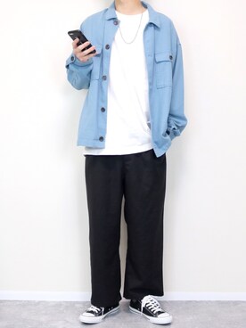 「RAGEBLUE（レイジブルー）のアイテム（ブルゾン）」を使った、gakuさん（メンズ・173cm）の春コーディネート