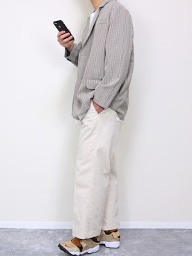 「おうちスタイル」｜「アイテム（セットアップ）」を使った、gakuさん（メンズ・173cm）の春コーディネート