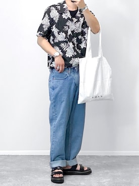 「SPINNS（スピンズ）のアイテム」を使った、gakuさん（メンズ・173cm）の夏コーディネート
