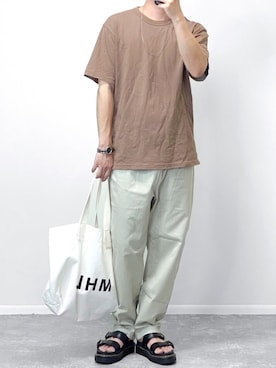 「MHL.」｜「アイテム（その他）」を使った、gakuさん（メンズ・173cm）の夏コーディネート