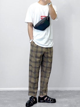 「URBAN RESEARCH Sonny Label（アーバンリサーチサニーレーベル）のアイテム（サンダル）」を使った、gakuさん（メンズ・173cm）の夏コーディネート