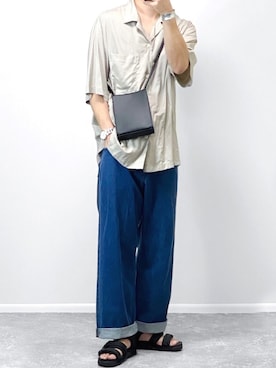「SHAKA（シャカ）のアイテム」を使った、gakuさん（メンズ・173cm）の夏コーディネート