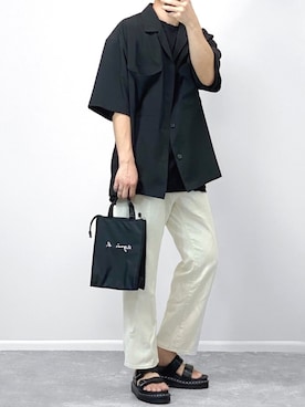 「GLOBAL WORK（グローバルワーク）のアイテム（リング）」を使った、gakuさん（メンズ・173cm）の夏コーディネート
