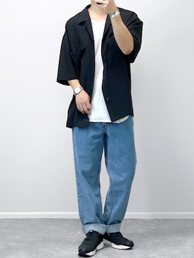 「GLOBAL WORK（グローバルワーク）のアイテム（リング）」を使った、gakuさん（メンズ・173cm）の夏コーディネート