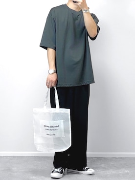 「GLOBAL WORK（グローバルワーク）のアイテム（リング）」を使った、gakuさん（メンズ・173cm）の夏コーディネート
