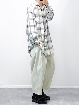 「Dr. Martens（ドクターマーチン）のアイテム（サンダル）」を使った、gakuさん（メンズ・173cm）の夏コーディネート