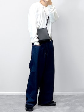 「Dr. Martens（ドクターマーチン）のアイテム（サンダル）」を使った、gakuさん（メンズ・173cm）の秋コーディネート