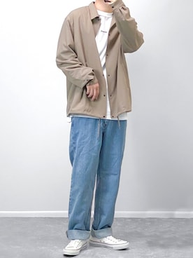 「SENSE OF PLACE by URBAN RESEARCH（センスオブプレイスバイアーバンリサーチ）のアイテム（その他アウター）」を使った、gakuさん（メンズ・173cm）の秋コーディネート