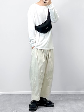 「Dr. Martens（ドクターマーチン）のアイテム（サンダル）」を使った、gakuさん（メンズ・173cm）の秋コーディネート